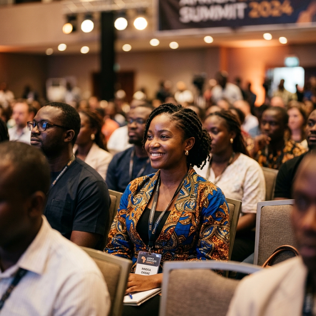 Audience member at the summit